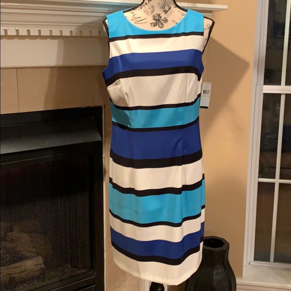 Sleeveless striped dress Brand New With Tags